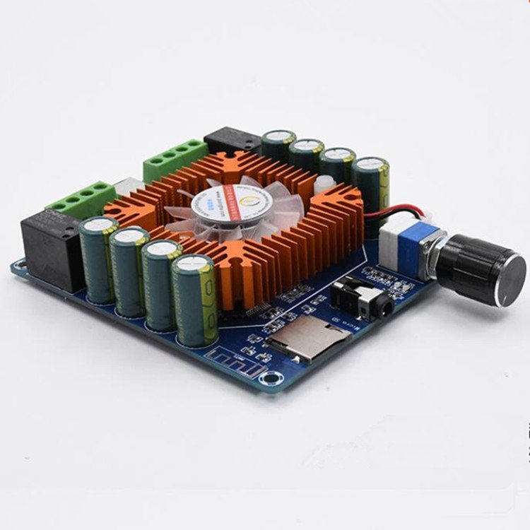 XH-A393 Car Audio Wireless Digital Power Amplifier Board 50W*4 TF Card +AUX+ Wireless Three Input TDA7388 Audio Amplifier Board