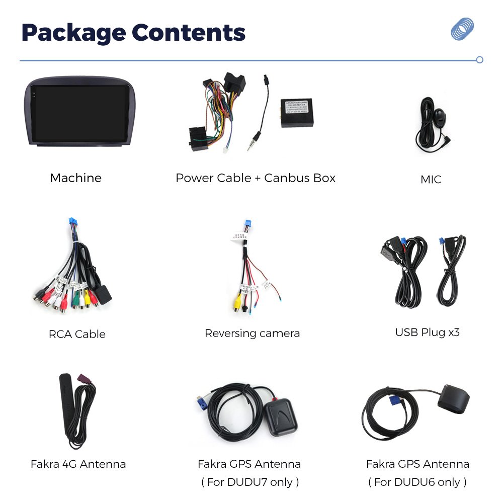 MEKEDE Android Car Video Car Stereo Auto Radio DUDU 2K Touch Screen 12+512GB 7870 System for BENZ SL