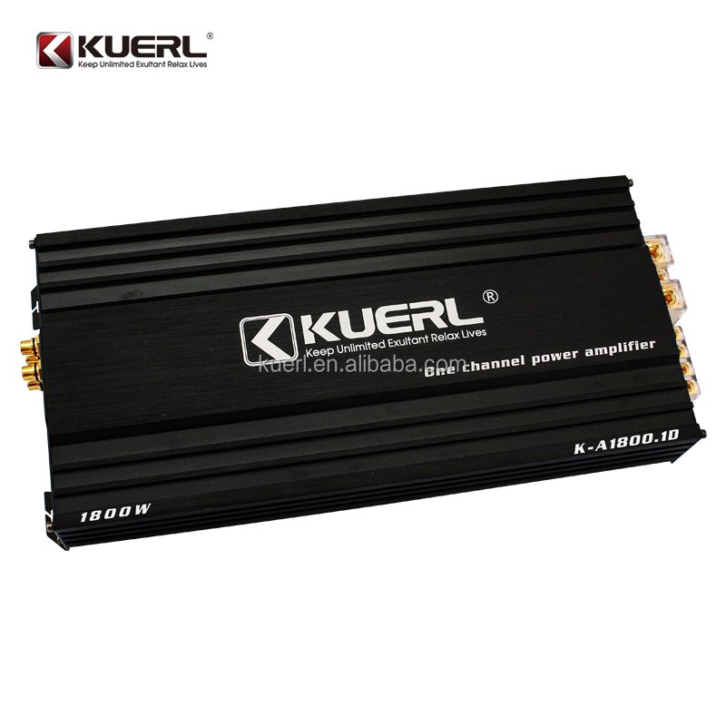 Hot New Aluminium Material 12V 1800W High Power Class D Monoblock Digital Car Audio Amplifier