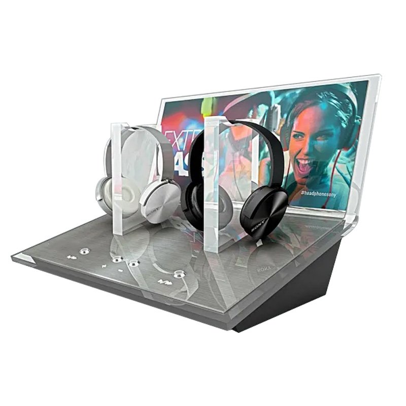 Custom Digital Products Retail Store Driving Recorder Car Audio Phone Accessories Earphone Display Stand