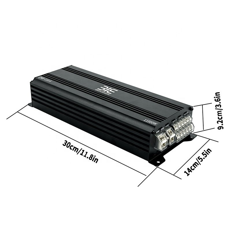 QMF-110.6 Class D 6-channel Amplifier Car Amplifier for Car Stereo Amplifier Full Frequency 12V Car Speaker