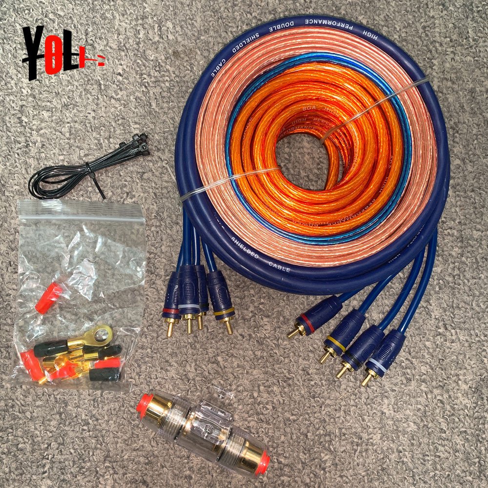 Car Audio Wire Wi Ring Amplifier Subwoofer Speaker Installation Kit Power Cable