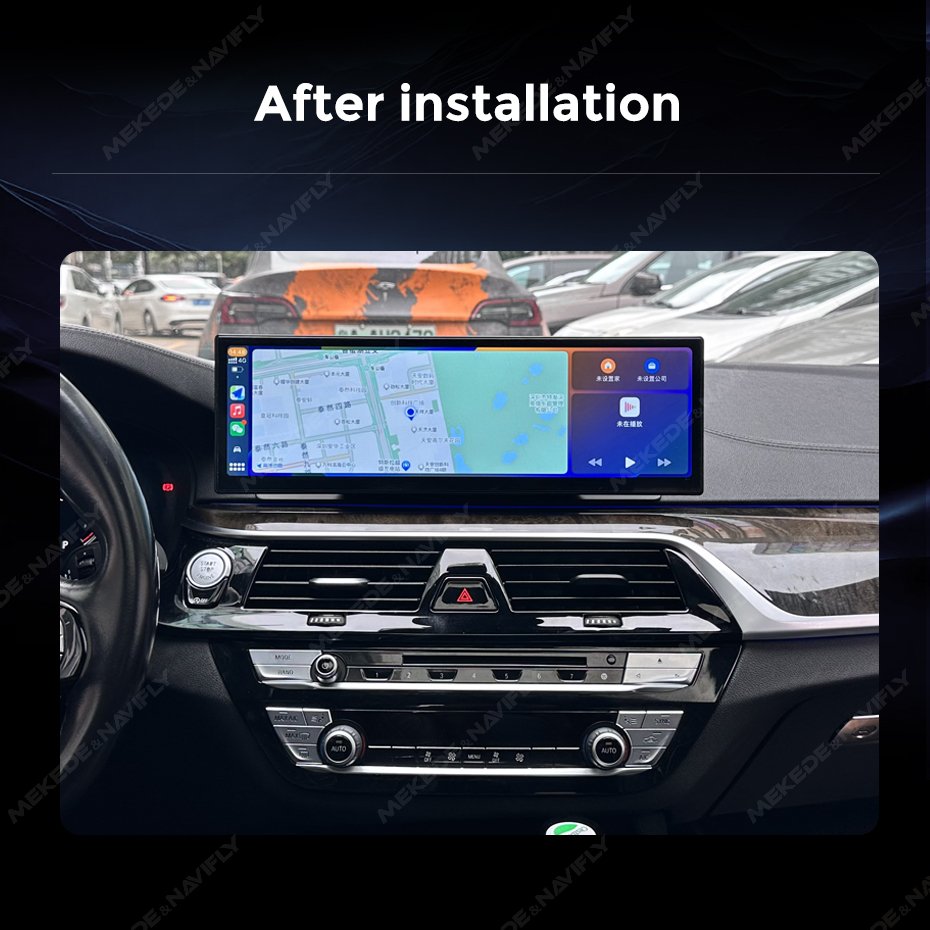 MEKEDE 15 Inch Car Stereo Screen RGB Car DVD Player 2560*720P 3K Resolution Newest Android System for BMW 5 Series G30 EVO