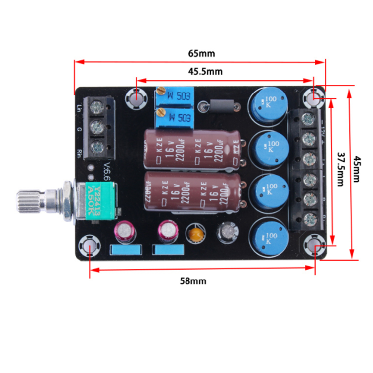 High Quality TA2024 Power Amplifier Board 12V Car Computer Full Frequency Speaker Power Amplifier