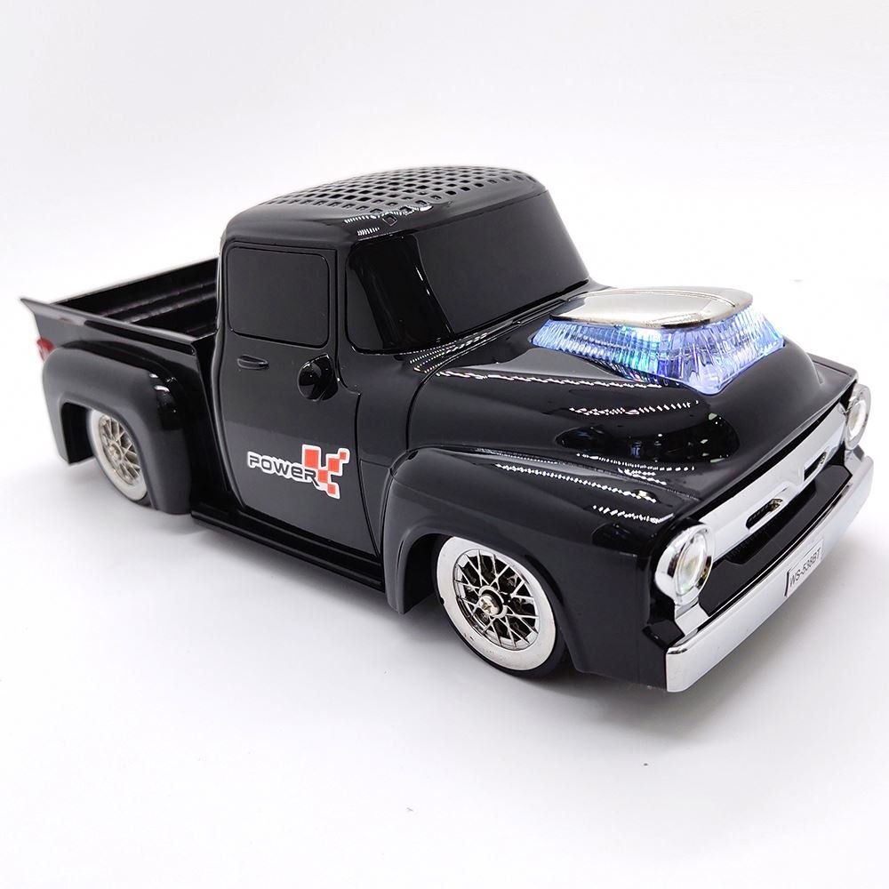 Wholesale Price 2024 WS-538BT Retro Car Model Wireless Blue-tooth Speaker Stereo Sound Bass Woofer Hifi Music Active BT Gift Car Model Speakers Toy