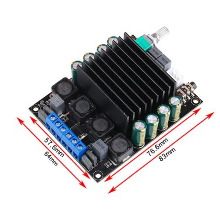 2.0 Power Amplifier Board 100W*2 High Power HIFI Car Audio Digital Audio Amplifier Dual Channel TDA7498 Power Amplifier
