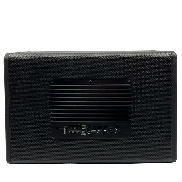 10\" 12 Inch Trapezoid Speaker Subwoofer with Amplifier Active Car Sound Car Speakers Subwoofer Box