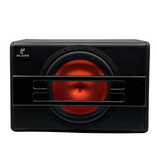 10\" 12 Inch Trapezoid Speaker Subwoofer with Amplifier Active Car Sound Car Speakers Subwoofer Box