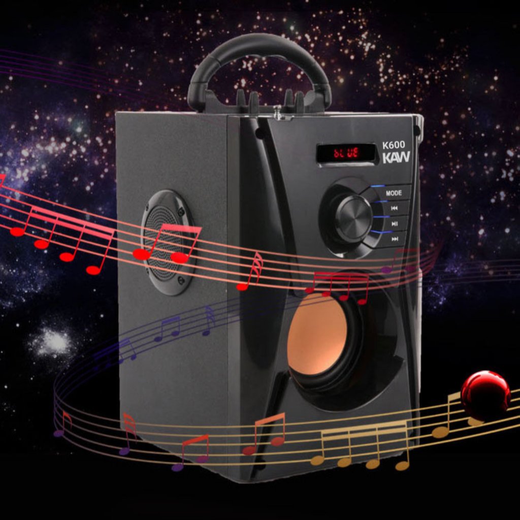 High Quality Accessories Consumer Electronics KAW K600 Bluetooth speaker with genuine karaoke microphone