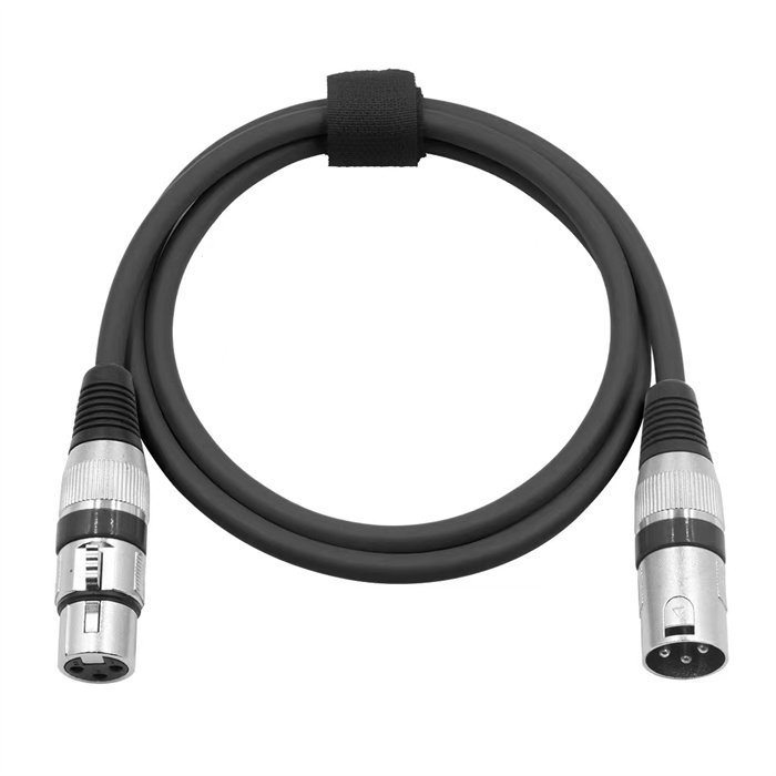 3Pin XLR Microphone Cable Male To Female Mic Black Audio Cable HIFI XLR Cable OEM Custom Low Noise Interference Flexible