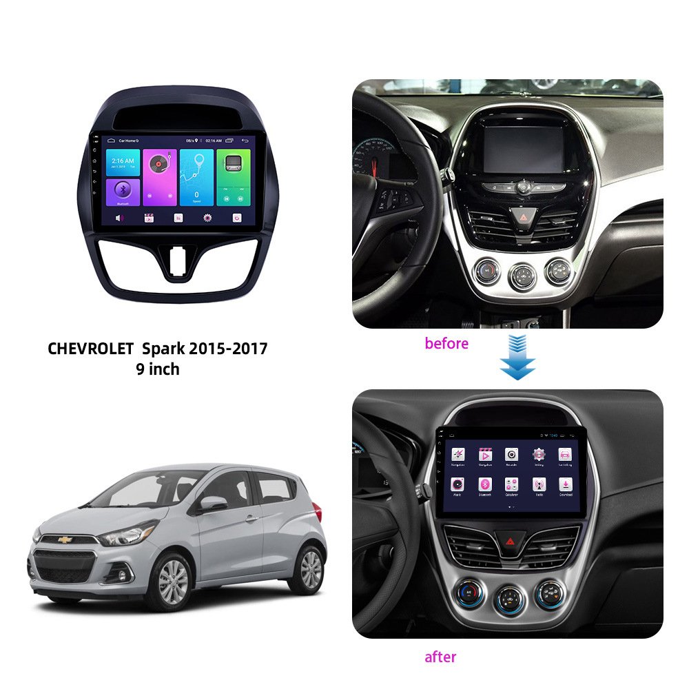 Car Accessories Fascia Frame For Chevrolet Spark Beat 2015-2018 Car Radio Audio GPS System Refitting Install Frame