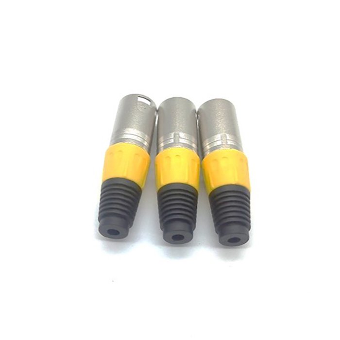XLR Male Female 3/4/5pin Connector Connector Brass Xlr Adapter Audio & Video Solder
