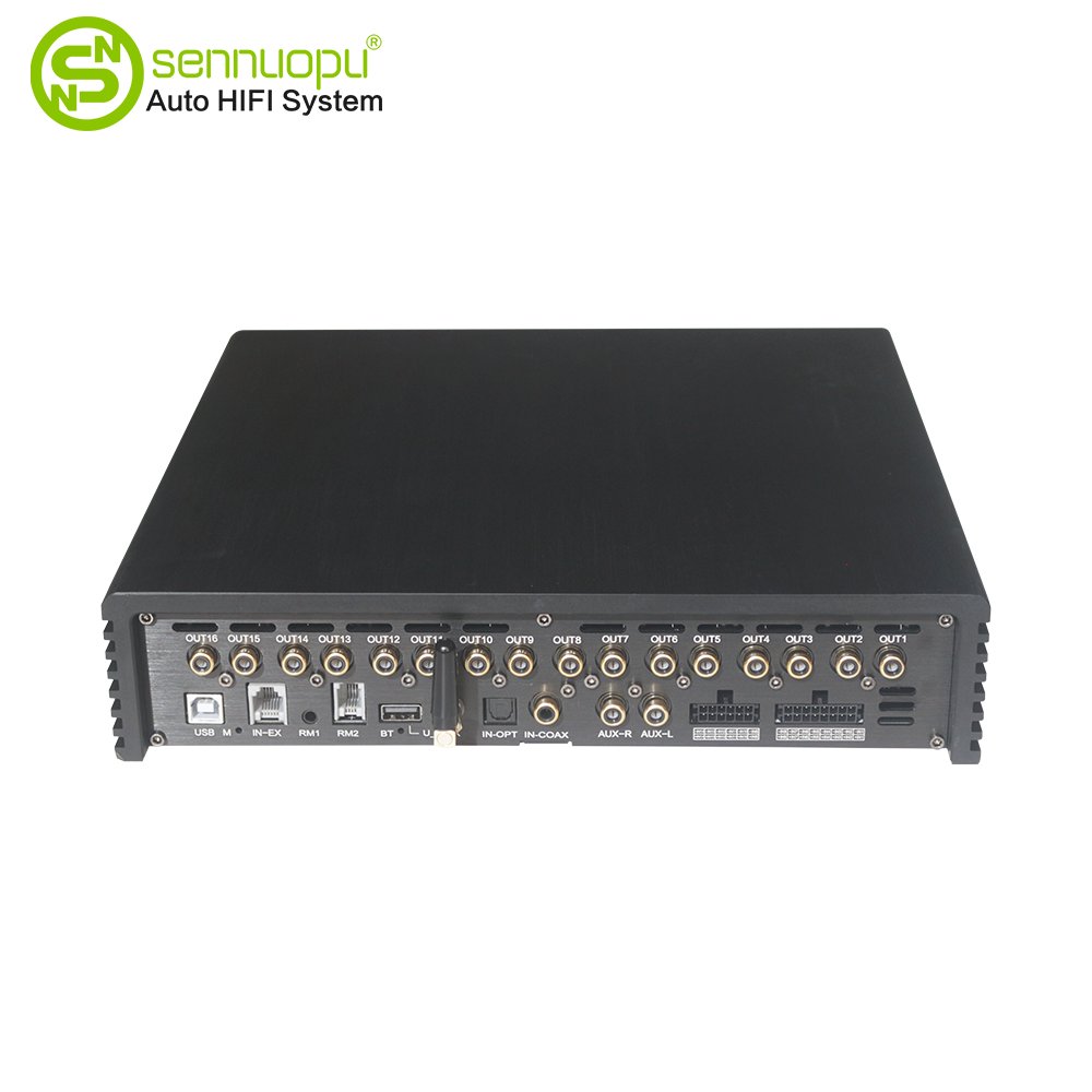 Sennuopu X14 16 Channel Dsp Processor 14 CH Car Sound Amplifier Automotive Sound Modules Audio Auto Amp Class AB Class D