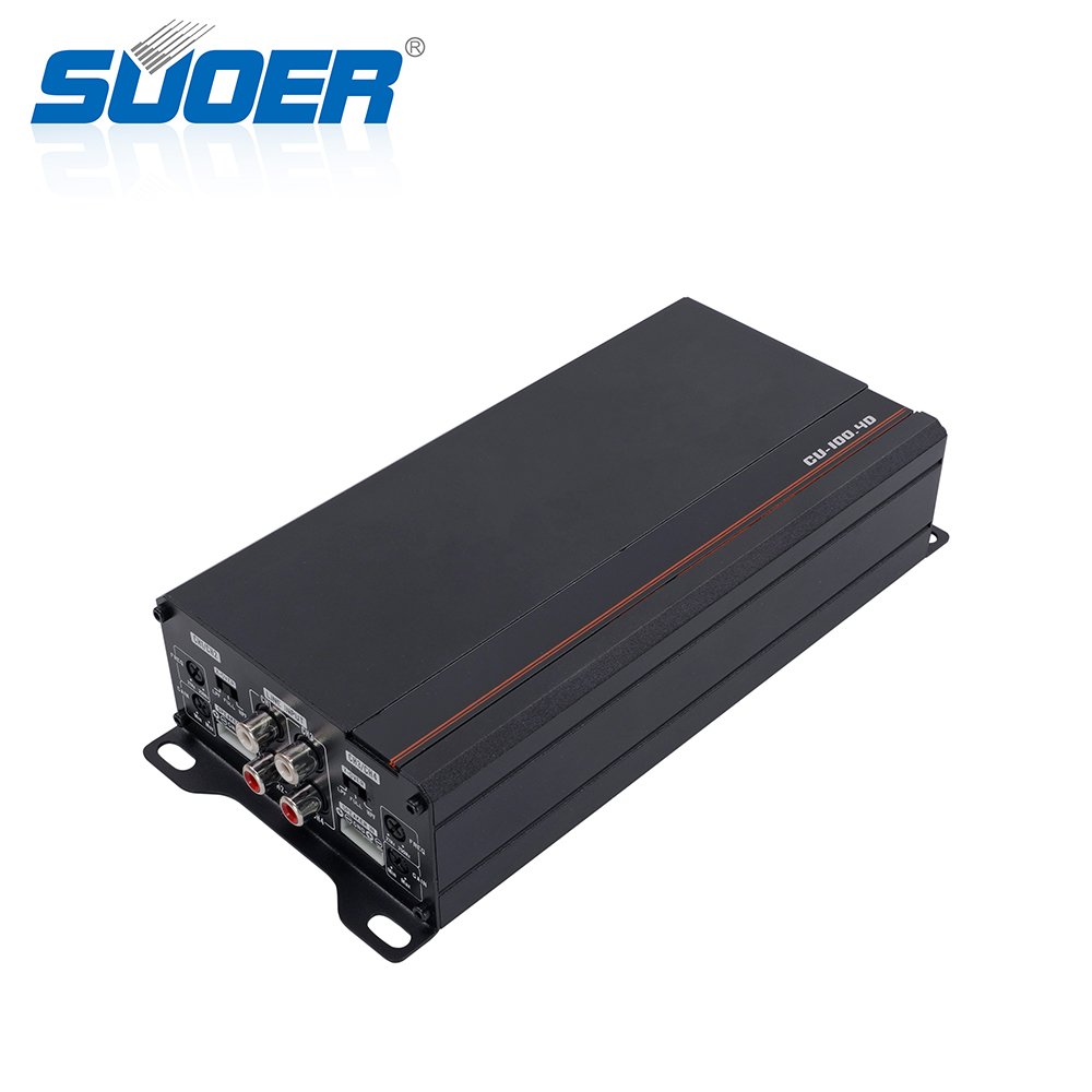Suoer CU-100.4 Car Audio 4*100w Car Stereo Amplificador De Celular Made in China