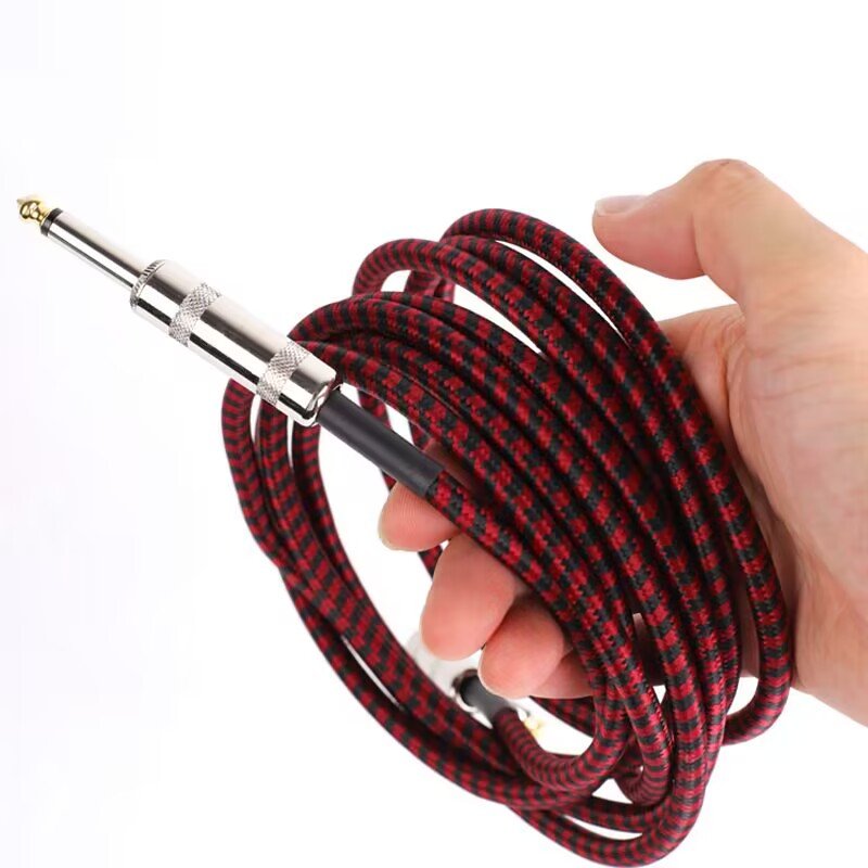 Electric Guitar Cable Wire Cord 3M Bass Cable for Guitar Amplifier Musical Instruments
