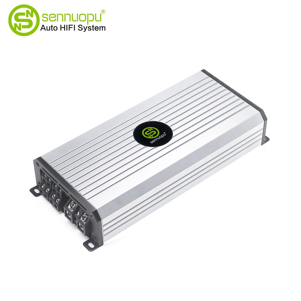 Sennuopu 4-Channel Car Amplifier D-Class Digital Full Range with Crossovers