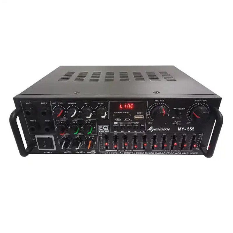 China High End Amplifier Audio Karaoke Machine Stereo Digital Home 12V Mini Car Equalizer Hifi Karaoke Amplifier Professional
