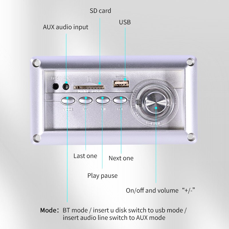 Sofa bedside cabinet rechargeable wireless BT audio accessories TV cabinet smart home speakers novel special products