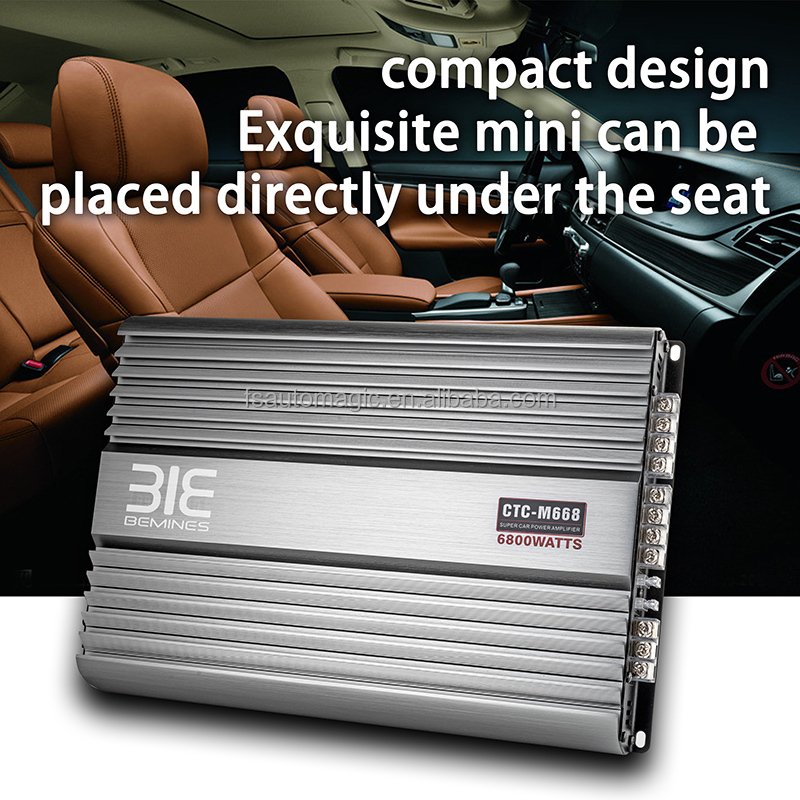 Auto Magic Cube M668 12V Power Amp Car Audio Amplifier 4 Channel Auto Amplifier Car Amplificador 6800W Car Amplifier