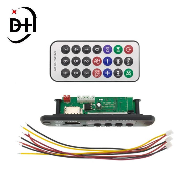 Amplifier Wireless Bluetooth 12V MP3 WMA Decoder Board Car Audio USB TF FM Radio Module with Remote Control