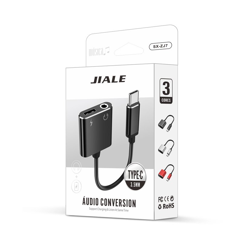 USB C to 3.5mm Headphone and Charger Adapter 2 in 1 USB C to Aux Audio Jack with PD 60W Fast Charging Cable Cord