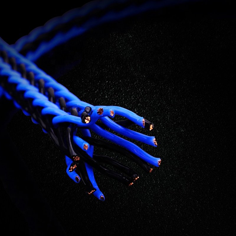 Multi Core Colored Transparent Soft Braided PTFE Silver OCC Wire Hifi Headphone Earphone Upgrade DIY Creative audio Cable