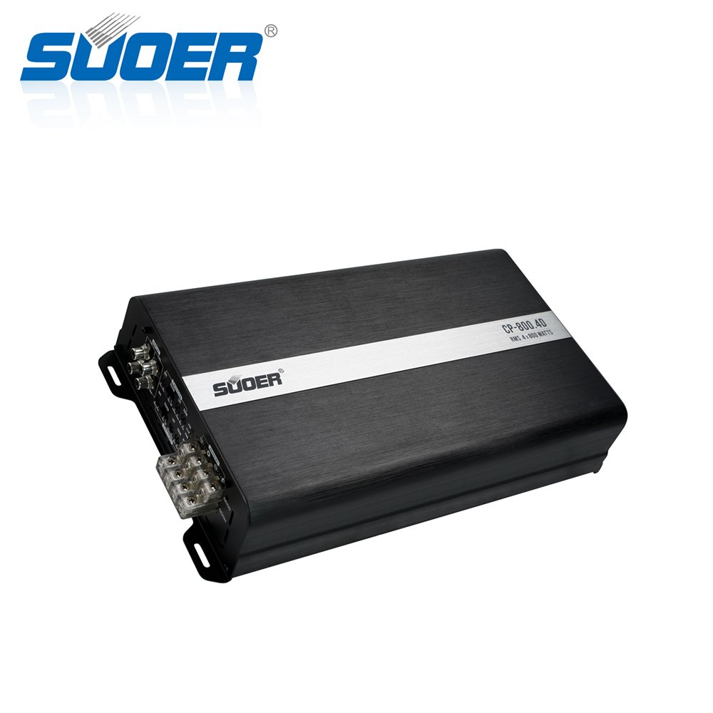 Suoer CP-800.4 Class D Mono Channel Car Amplifier Rms 800 Watts 4 Channel Car Amplifier