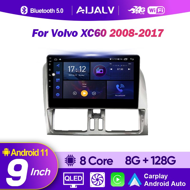 Android Car Video Audio Stereo for 2015-2017 Volvo XC60 Gps Car Radio DPS Wireless Car Video Player