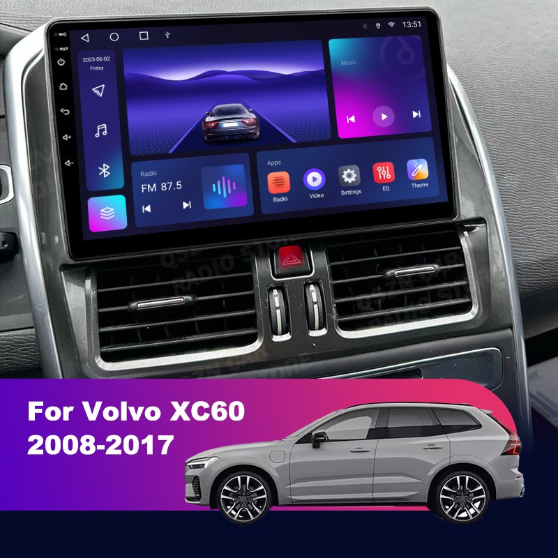 Android Car Video Audio Stereo for 2015-2017 Volvo XC60 Gps Car Radio DPS Wireless Car Video Player