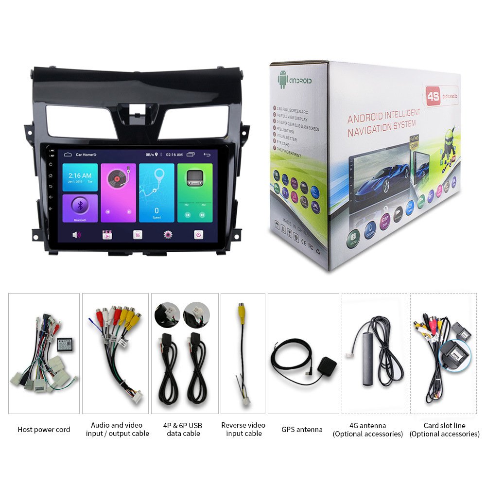 Car DVD 10.1inch Frame Kits for Teana 2013-2018 with Cable Wiring Harness other auto parts Accessories