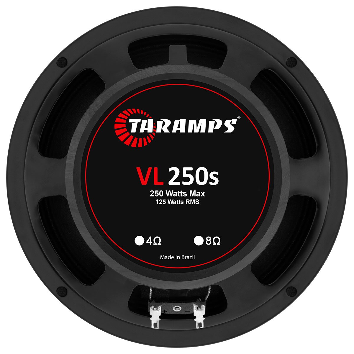 Taramps Loudspeaker 8" VL 250S 4 or 8 Ohms 125 Watts Rms 250W Max Speaker Sound Ideal for Advertising Cars and Guitar Amplifiers