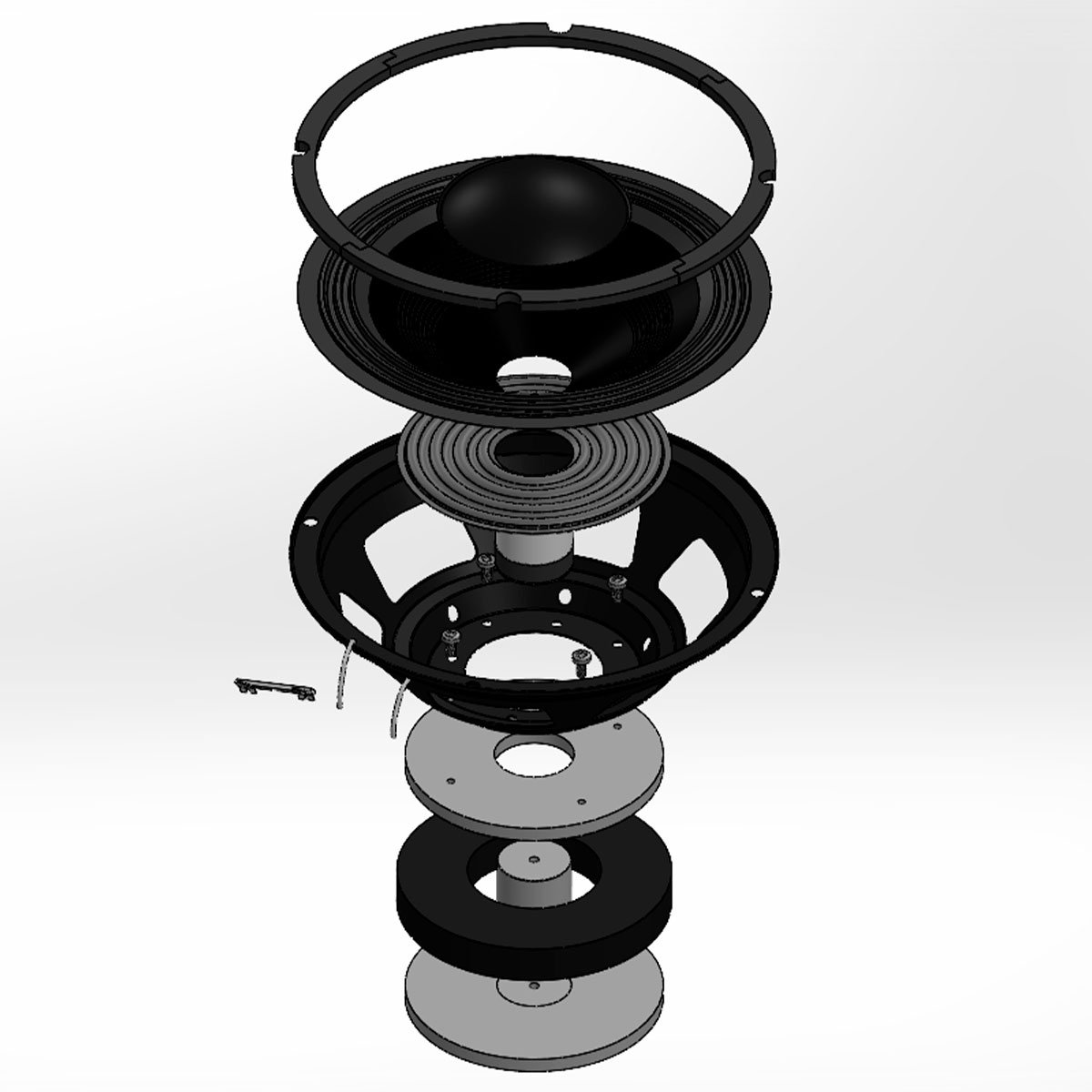 Taramps Loudspeaker 8" VL 250S 4 or 8 Ohms 125 Watts Rms 250W Max Speaker Sound Ideal for Advertising Cars and Guitar Amplifiers