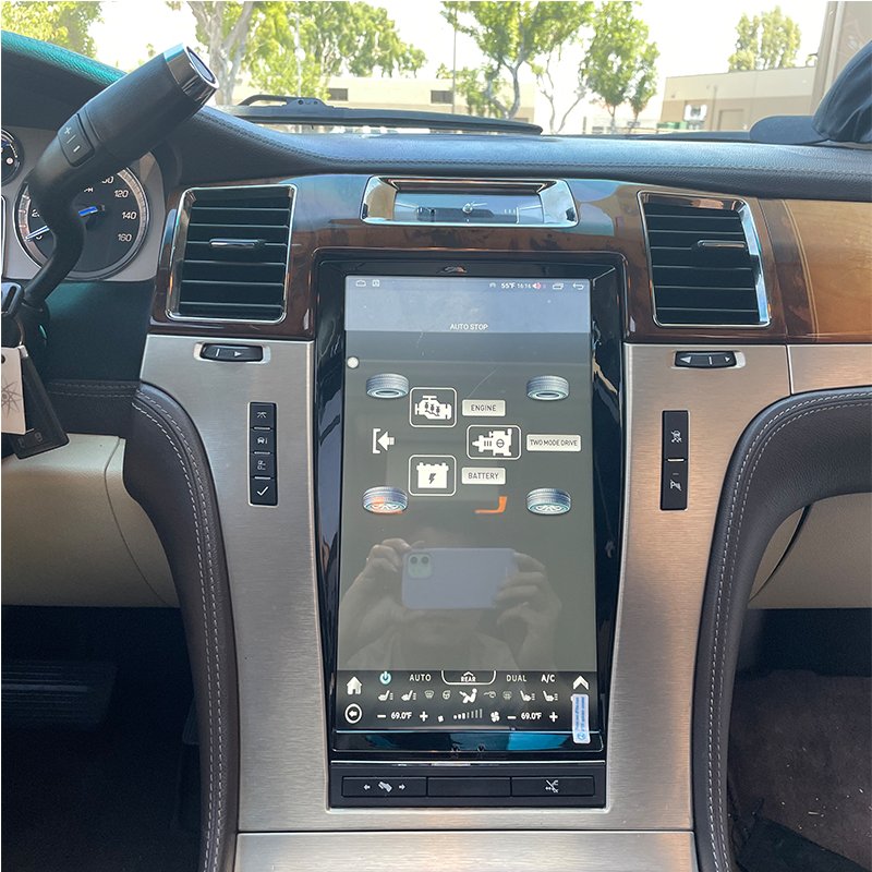 13.6 Inch Vertical Android Touch Tesla Style Car Screen for Cadillac Escalade 2007-2014 Auto Car Stereo Player Radio