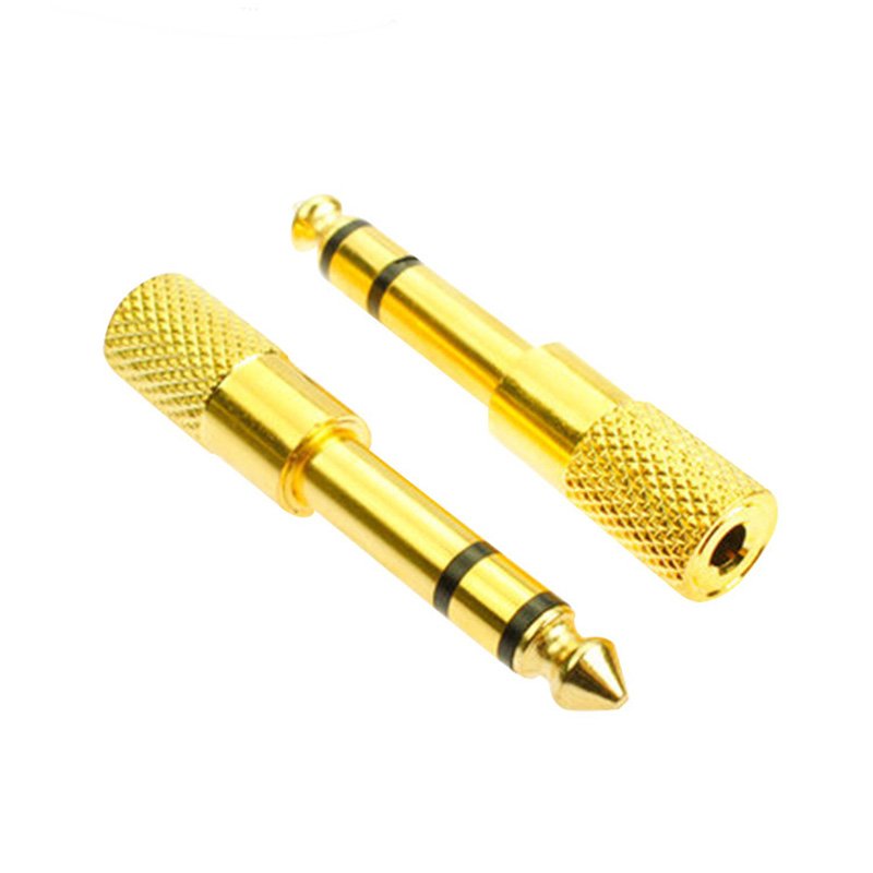 Audio adapter headset 6.5 to 3.5 adapter headphone interface converter microphone microphone adapter