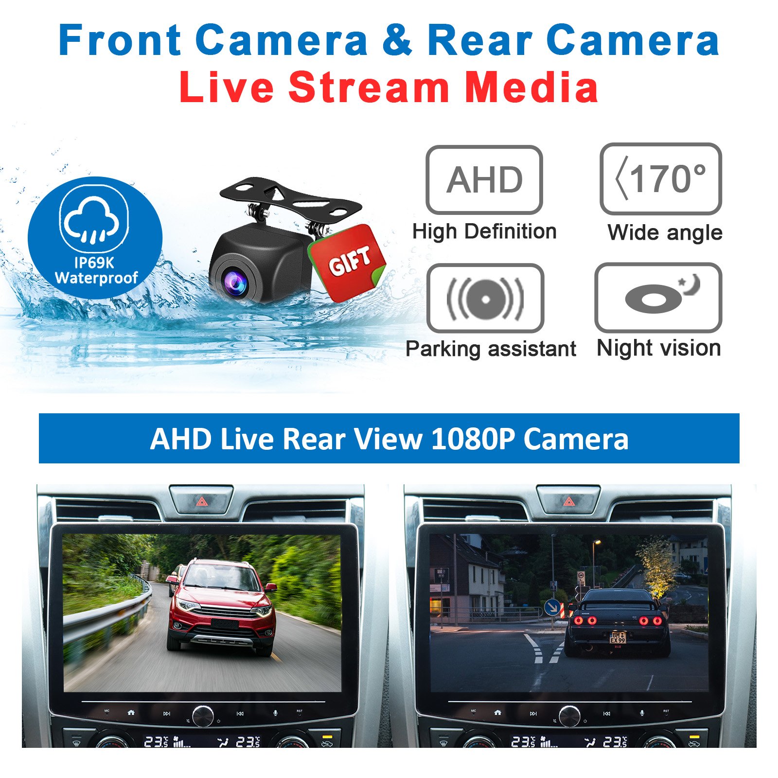 Android 10 Car Stereo Wireless CarPlay Android Auto 8 Core 2G+32G 4+64G Detachable 10 Inch TouchScreen Car Radio