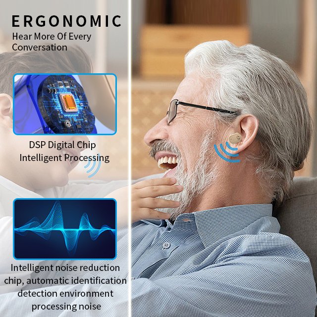 Wireless OTC hearing aids device invisible hearing aid rechargeable manufacturer Ear & Hearing Products wholesale