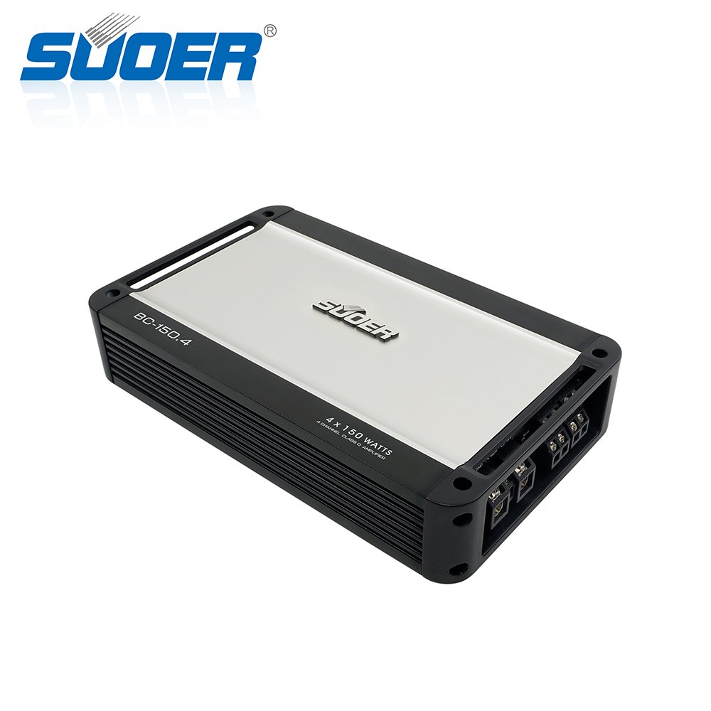 Suoer BC-150.4 12v Amplifier Car 4 Channel Car Amplifier 4*150 Watts Rms Power Hot Sale Car Amplifier