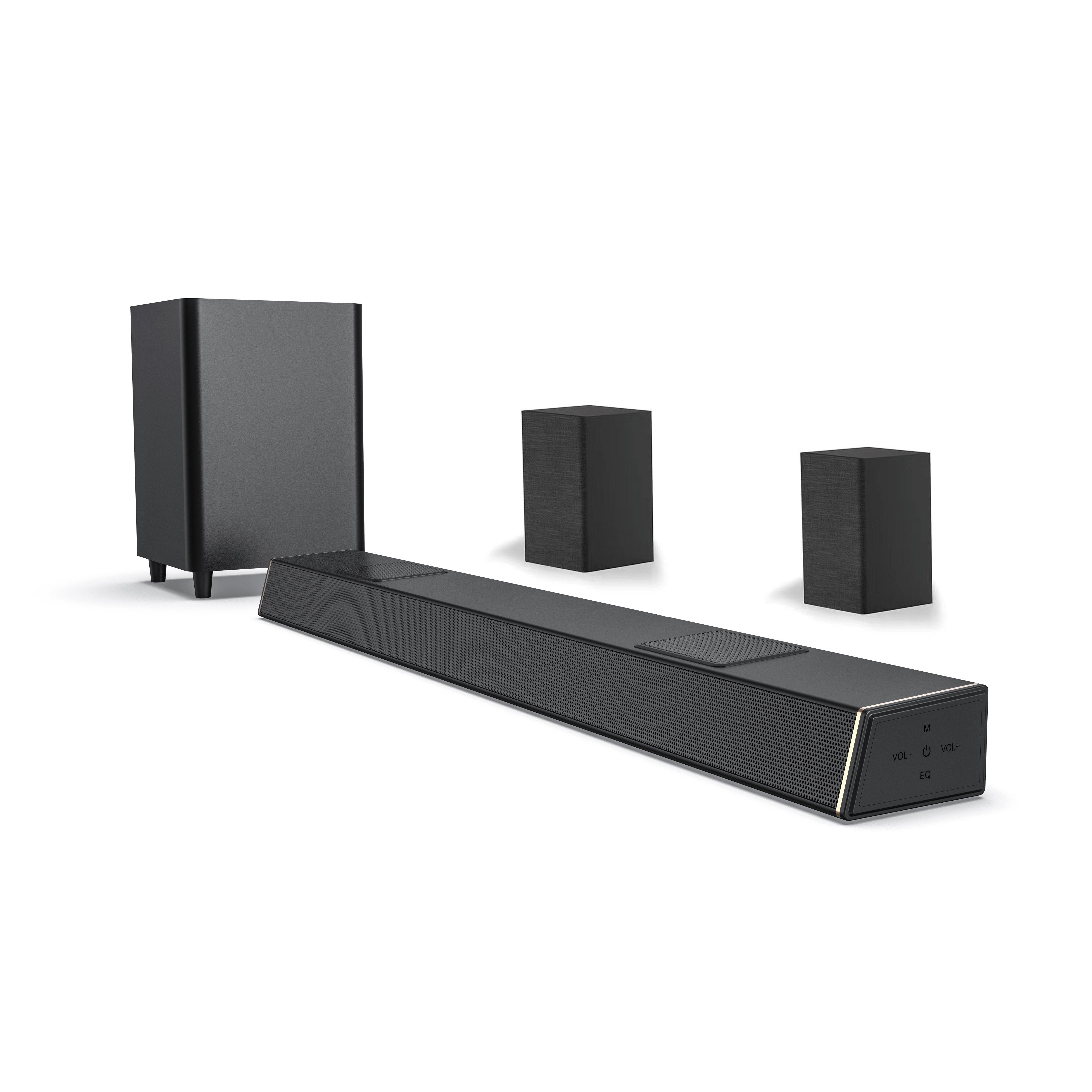 Wholesale Home Audio Sound Bar TV With Subwoofer Active Speaker Wireless Multimedia Theatre System Black Plastic D512