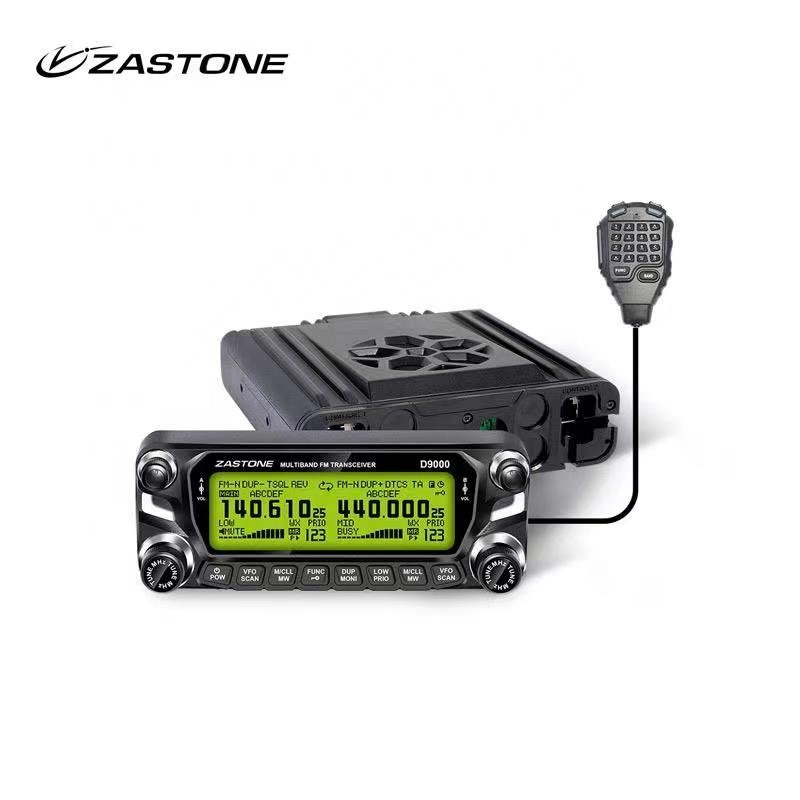 2023 Zastone D9000 50W Car Walkie Talkie 50km Dual Band U/V Mobile Radio HF Transceiver CB Radio Station 136-174MHZ 400-520MHZ