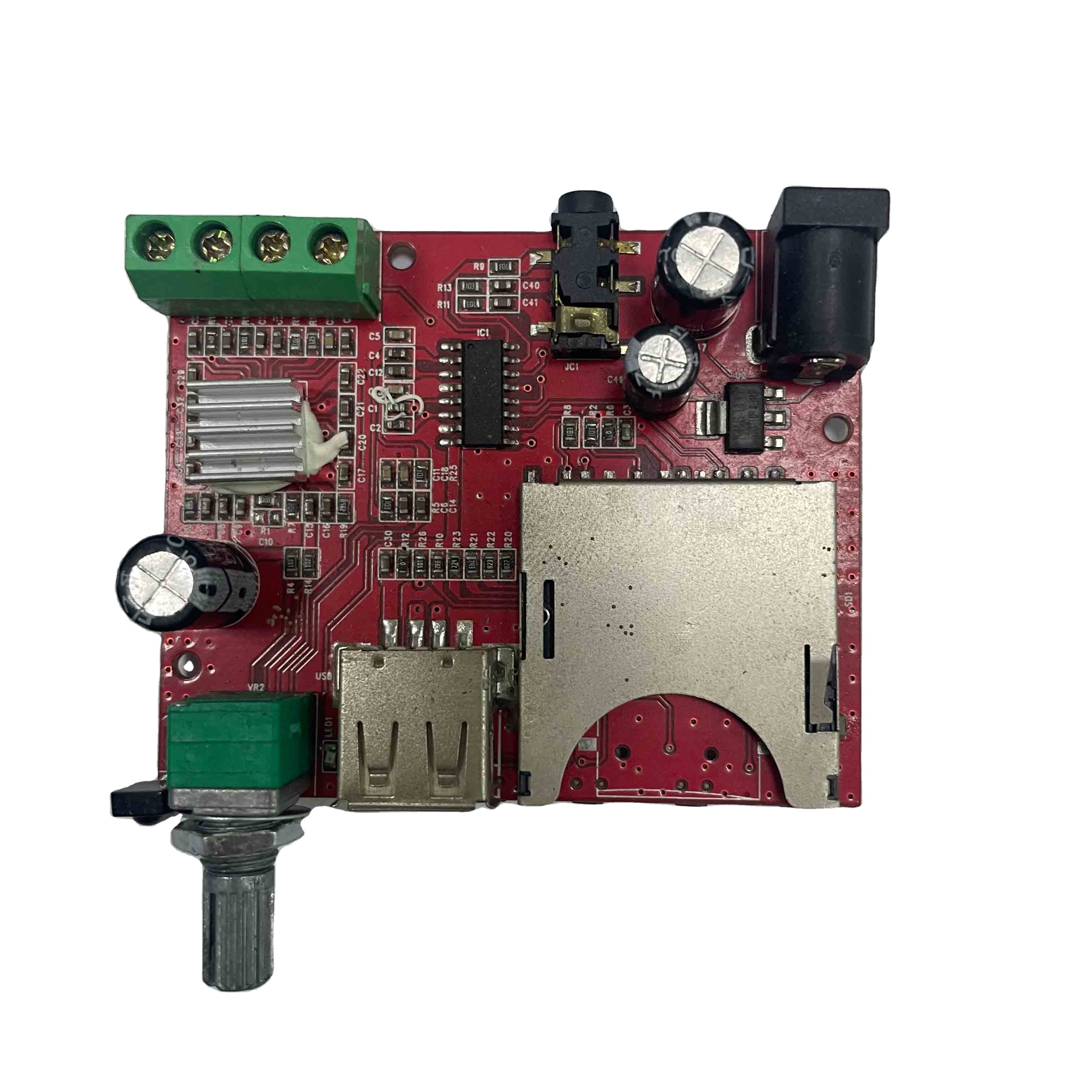 " 2*25W Amplifier Blue tooth 5.0 MP3 Player Decoder Board 12V Car FM Radio Module Support TF USB AUX Handsfree Call Record"