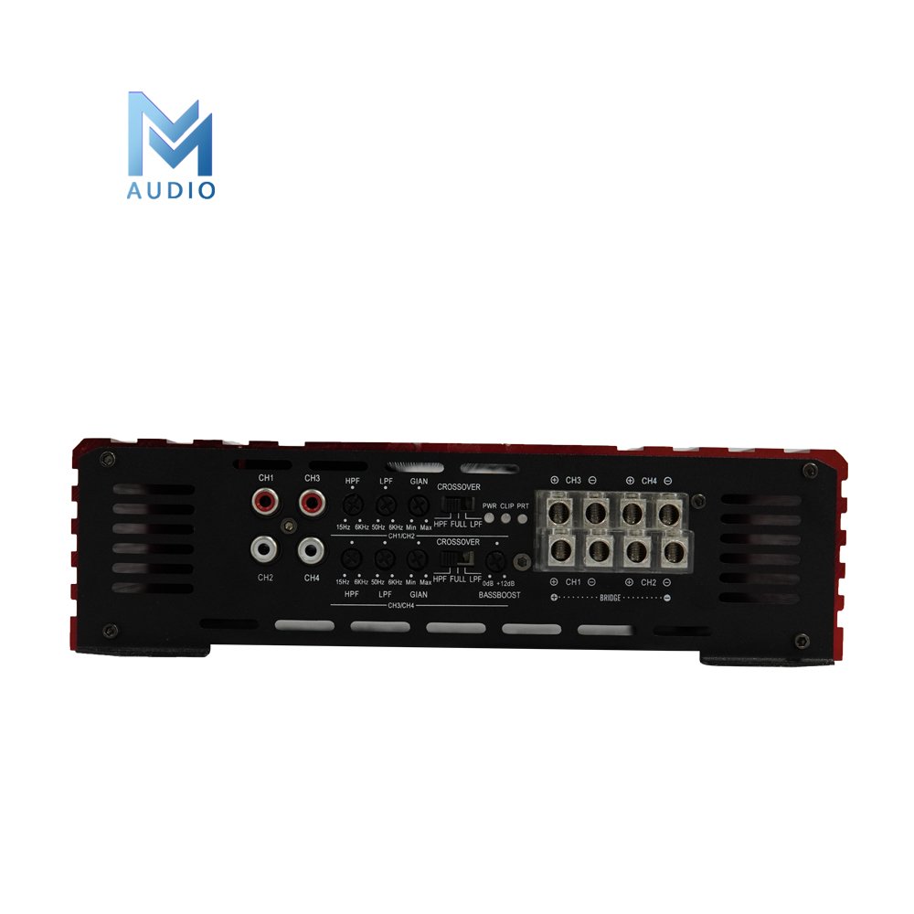 Small Size Super Power 500 Watts 4 Channel Brazilian Car Audio Amplifier Class D Full Range Amplifier