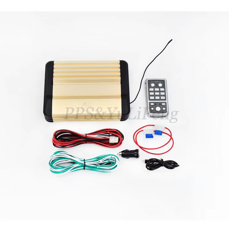 400W Golden 12V Remove Control Siren Speaker Amplifier with MP3 for Car or Boat