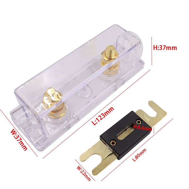 ANL Amplifier Fuse Holder Bolt-on Fuse Box Car Fuse Holders Automotive Fusible Link 50A 60A 80A 100A 125A 150A 200A 250A 300A