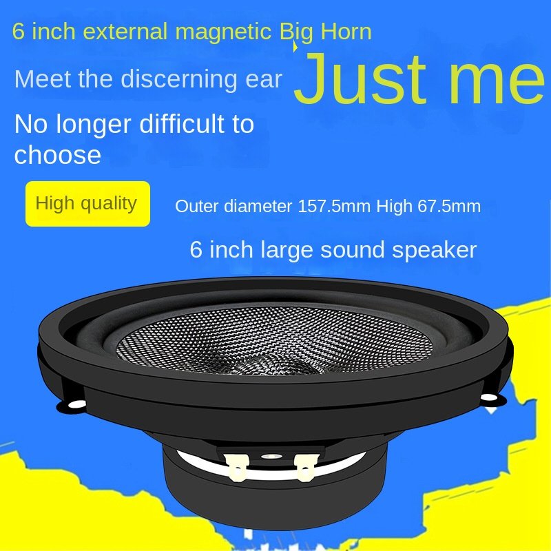 Wholesales 6 6.5 8 Inch Car Speaker Horn 4 Euro 30W Full Frequency Home Amplifier for School & Factory Medium Low High Sound Box