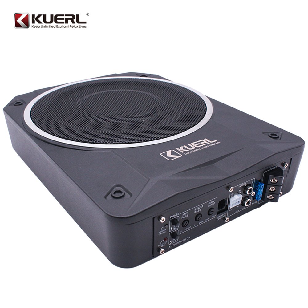 New Model 10 Inch 800W Auto Under Seat Super Thin As 5.5mm Active Subwoofer Slim Amplifier Subwoofer for Car
