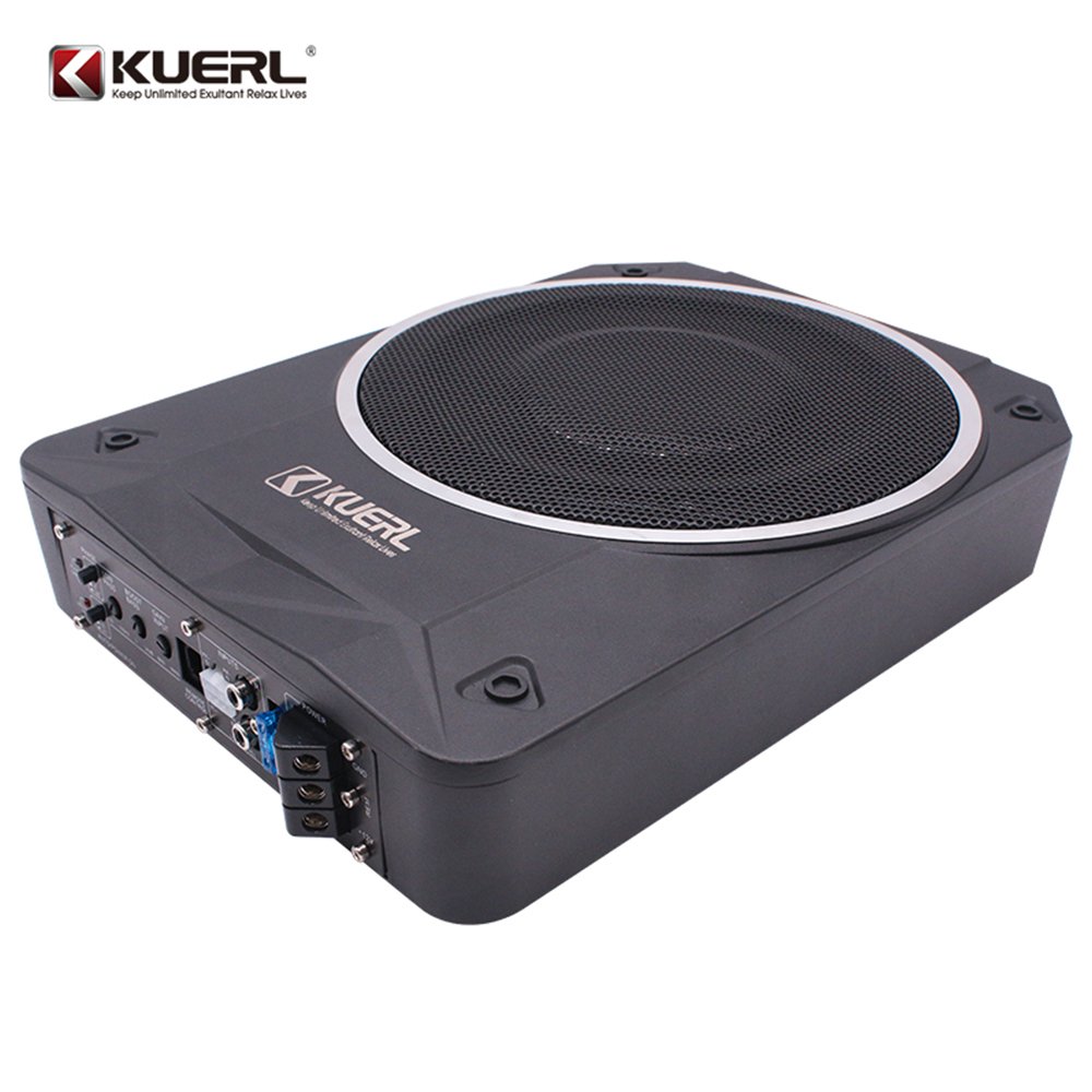 New Model 10 Inch 800W Auto Under Seat Super Thin As 5.5mm Active Subwoofer Slim Amplifier Subwoofer for Car