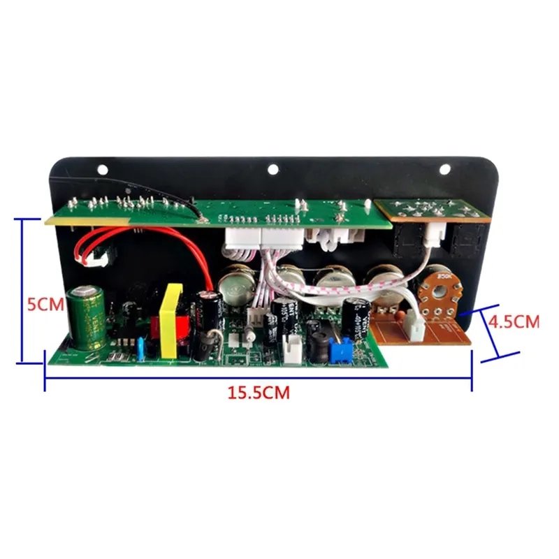 Black D50 Home & Car Audio Amplifier Board with Optical BT USB FM Radio & TF Player Linear for Better Reception & Quality