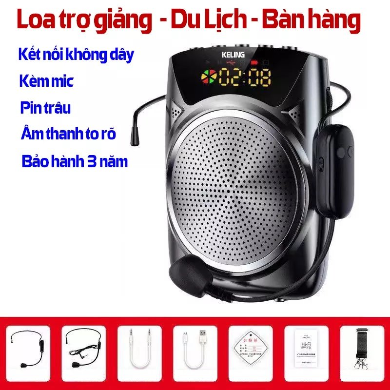 5.0 UHF Accessories KAW K8 Consumer Electronics 150gr Weight Bluetooth Wireless speaker for teaching assistant