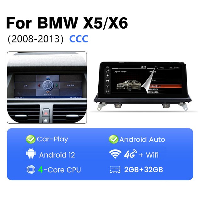 12.3 Inch 8+128G Android Screen Radio Car Multimedia for BMW F10 F11 5 Series 2011 2012 2013 2014 2015 2016