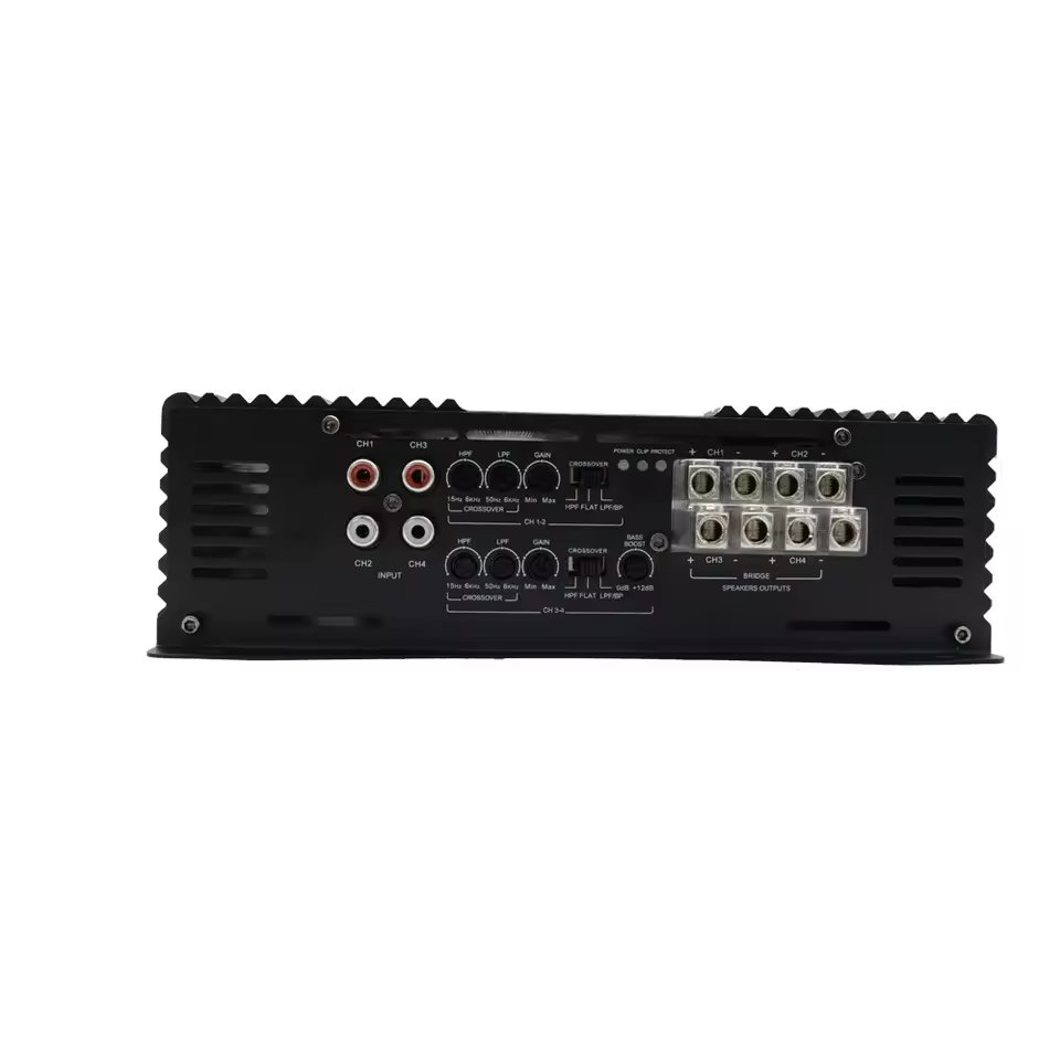 High Quality Brazil 200 Watts Small Size High Power Brazilian Car Amplifier Full Range Class D 4 Channel Car Amplifier